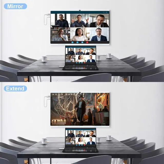 Alt view image 5 of 7 - Wireless HDMI Transmitter and Receiver, 328FT/100M Plug & Play Portable Wireless HDMI Extender Kit, 4K Decode 1080P Output 2.4G/5G Stable Signal for Streaming Audio/Video to Monitor from Laptop/TV Box