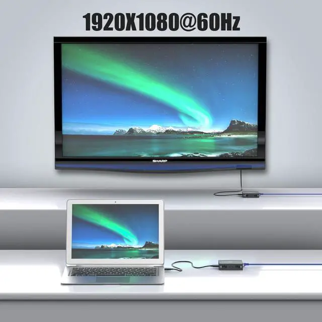 Alt view image 2 of 7 - PWAY HDMI KVM USB Extender Over Ethernet Cat5e/6 1080P HD Video Source Controlled by Keyboard Mouse