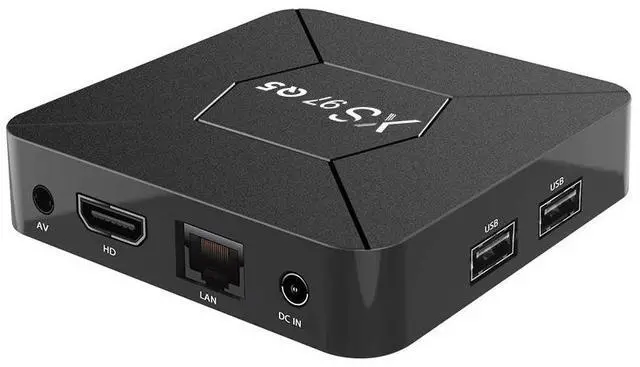 Alt view image 3 of 5 - XS97 Q5 Android TV Box, Quad-Core A53 Processor, 2GB RAM 8GB ROM, 4K Ultra HD, Dual-Band Wi-Fi, Bluetooth, Voice Remote Smart Media Player for Netflix/YouTube