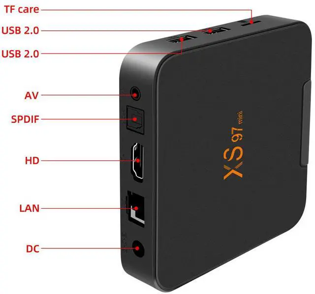 Alt view image 7 of 7 - XS97MINI Android TV Box, Amlogic S905W2 Quad-Core A35, 2GB RAM 16GB ROM, 1080P Full HD, 5G Wi-Fi, Compact Media Player for Streaming & Gaming