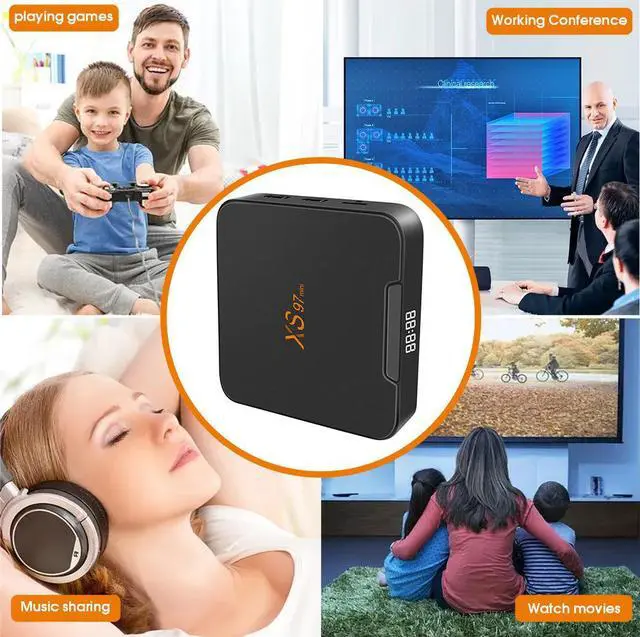 Alt view image 6 of 7 - XS97MINI Android TV Box, Amlogic S905W2 Quad-Core A35, 2GB RAM 16GB ROM, 1080P Full HD, 5G Wi-Fi, Compact Media Player for Streaming & Gaming