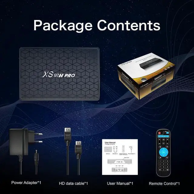 Alt view image 6 of 7 - XS97 H PRO Android TV Box, Allwinner H618 Quad-Core A53, 2GB RAM 16GB ROM, 6K Ultra HD, Dual-Band Wi-Fi/Gigabit Ethernet, Dual HDMI, Android 12 Smart Media Player