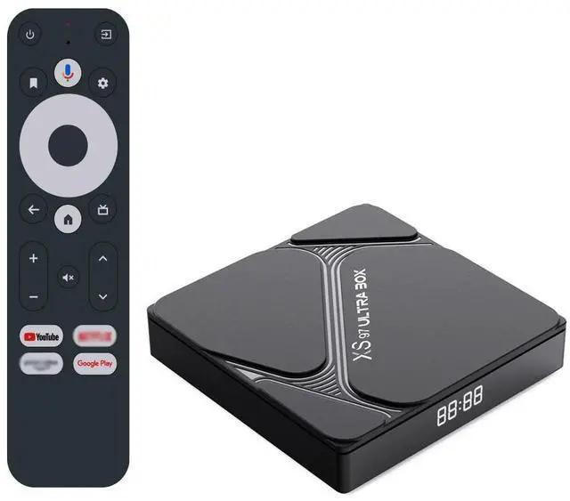 Main image of XS97 ULTRA BOX Android TV Box, Amlogic Quad-Core A35, 4GB RAM 32GB ROM, 720P HD, Dual-Band Wi-Fi, Bluetooth, Voice Control Smart Media Player