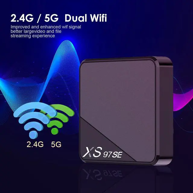 Alt view image 5 of 7 - S975E Android TV Box, Allwinner H313 Quad-Core A53, 1GB RAM 8GB ROM, 4K Ultra HD, Dual-Band Wi-Fi, Bluetooth, Smart Media Player for Global Markets