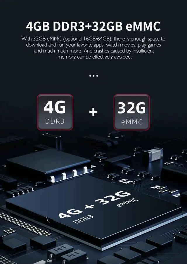 Alt view image 2 of 7 - XS97 X3 Android TV Box, Amlogic S905X3 Quad-Core A55, 4GB RAM 32GB ROM, 4K Ultra HD, Gigabit Ethernet, Dual-Band Wi-Fi, Bluetooth, Media Player for Global Market