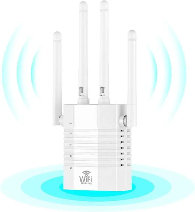 Main image of 1200Mbps WiFi Extender, WiFi Extender Signal Booster for Home - WiFi Repeater, Internet Extender WiFi Booster, 12880 Sq Ft Reach, 105 - Device Support