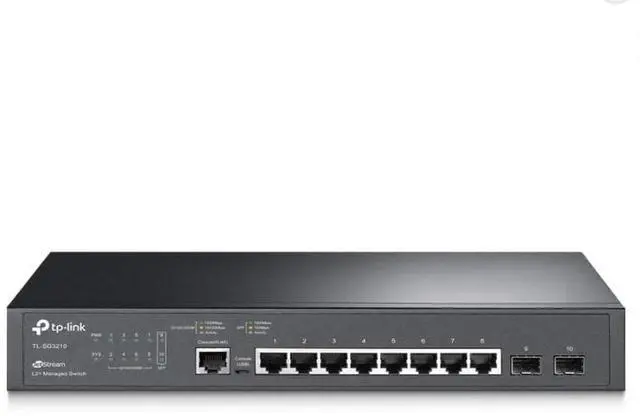 Main image of TP-Link TL-SG3210 v3 | 8 Port Gigabit Switch, 2 SFP Slots | Omada SDN Integrated | L2+ Smart Managed | IPv6 | Static Routing | L2/L3/L4 QoS, IGMP & LAG