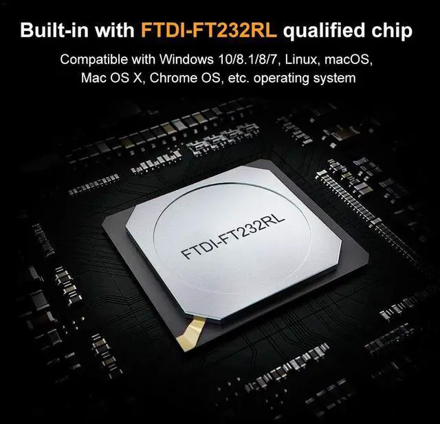 Alt view image 5 of 7 - CableCreation USB C to RJ45 Console Cable 6 Feet USB Serial Adapter Compatible with Router, Cisco, NETGEAR, Windows, macOS, Linux, Black