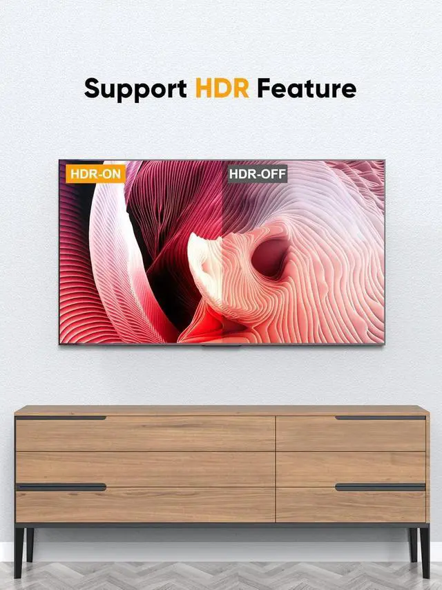 Alt view image 4 of 7 - CableCreation 8K DisplayPort Cable 3 FT/0.9M, DP Cable 1.4 Male to Male,Support 8K@60Hz, 4K@144Hz, 2K@165Hz Video Resolution & HDR,Gray