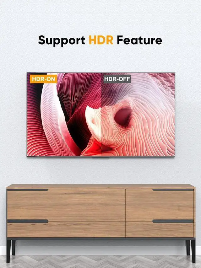 Alt view image 4 of 7 - CableCreation 8K DisplayPort Cable 10 FT/3M, DP to DP Cable 1.4,Support 8K@60Hz, 4K@144Hz, 2K@165Hz Video Resolution & HDR,Gray