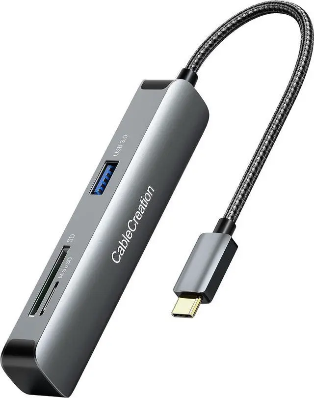 Main image of USB C Hub, CableCreation 5-in-1 Multiport iPad Pro Adapter with HDMI 4K, 2 USB 3.0, SD/Micro SD Card Reader for MacBook Pro/Air, iPad Pro, Surface Pro, XPS, and More