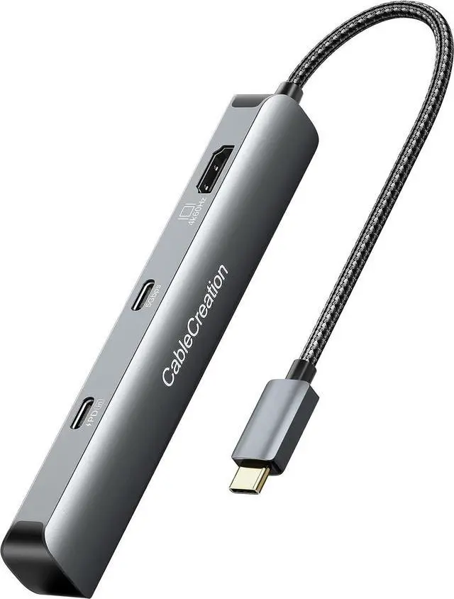 Main image of CableCreation 7-in-1 USB-C Hub with 4K 60Hz HDMI, 100W PD, 2 USB 3.0 5Gbps Data Ports, SD/TF Card Slots for Steam Deck, MacBook Pro/Air, iPad Pro, Pixelbook, XPS