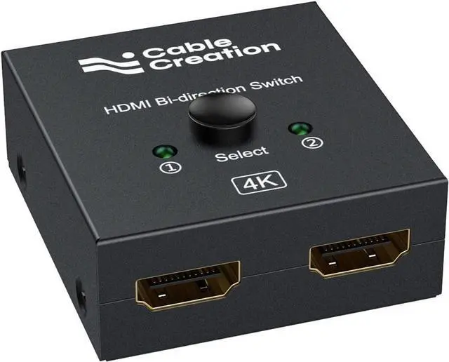 Main image of CableCreation HDMI Splitter 2 in 1 Out, 4K@60Hz HDMI Switch, Metal Case Bidirectional HDMI Switcher, HDMI Switch Box Compatible with PS5/4, Xbox, Roku, TV, Fire Stick, Blue-Ray Player etc