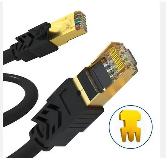Alt view image 3 of 3 - Shielded (SFTP) Cat 8 Ethernet Cable, 10Gbps/40Gbps, RJ45 Connector,  LSZH Jacket - for Gaming, Server & Data Center 2m