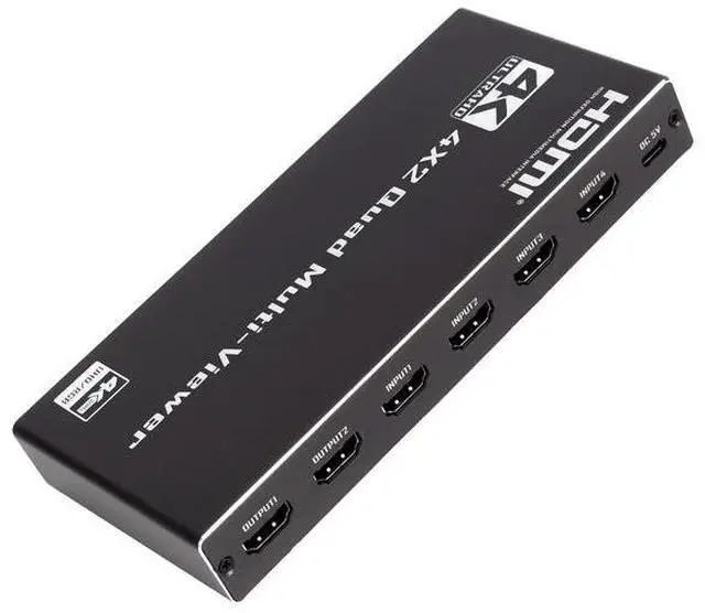 Alt view image 3 of 5 - Torpedo Nova HDMI 4x2 Video Wall Processor, 4K@30Hz Seamless Switching Splitter, Multi-Screen Display for Gaming & Surveillance