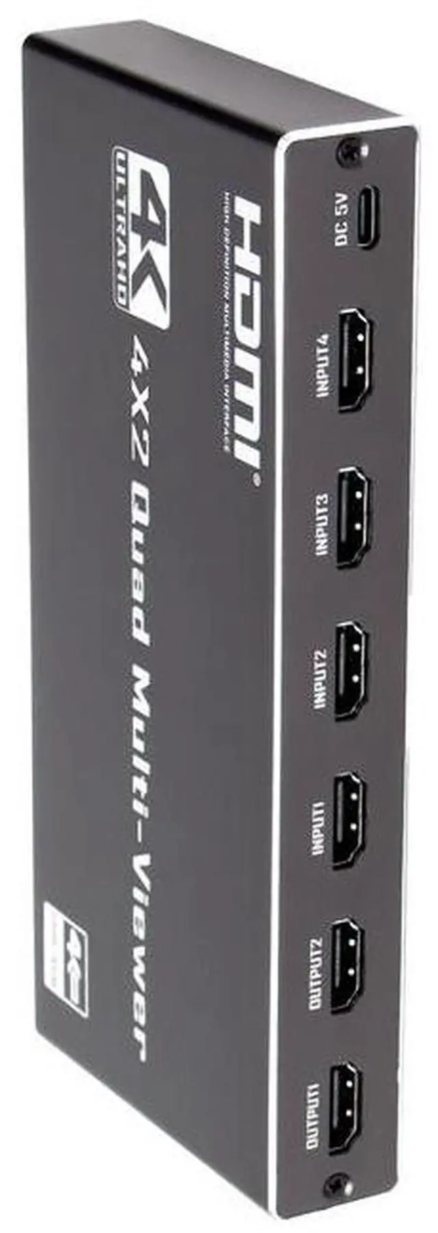 Alt view image 5 of 5 - Torpedo Nova HDMI 4x2 Video Wall Processor, 4K@30Hz Seamless Switching Splitter, Multi-Screen Display for Gaming & Surveillance