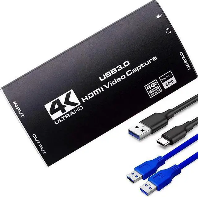 Main image of Torpedo Nova 4K HDMI to USB 3.0 Video Capture Card, Live Stream Game Recorder with Mic/Audio Input, 4K30HZ UVC/UAC Plug & Play
