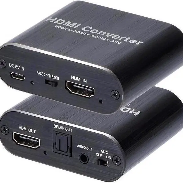 Main image of HDMI Audio Extractor with ARC & 5.1CH Output, 4K@60Hz HDR, HDCP 2.2, Optical/Coaxial/RCA Support