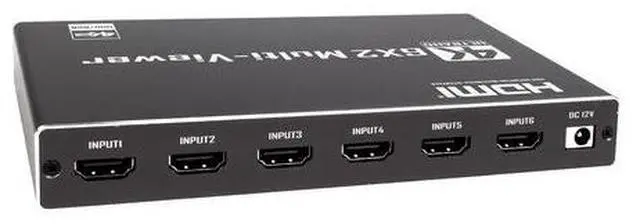 Alt view image 3 of 4 - Torpedo Nova HDMI 1.4 6x2 Video Splitter, 4K@30Hz Seamless Switching, Aluminum Housing, Remote Control