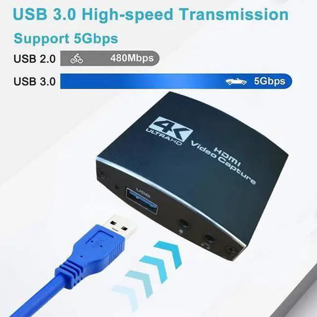 Alt view image 2 of 5 - Torpedo Nova USB 2.0 HDMI Video Capture Card, 4K30Hz to 1080P60, Plug & Play, UVC/UAC for Live Streaming & Recording