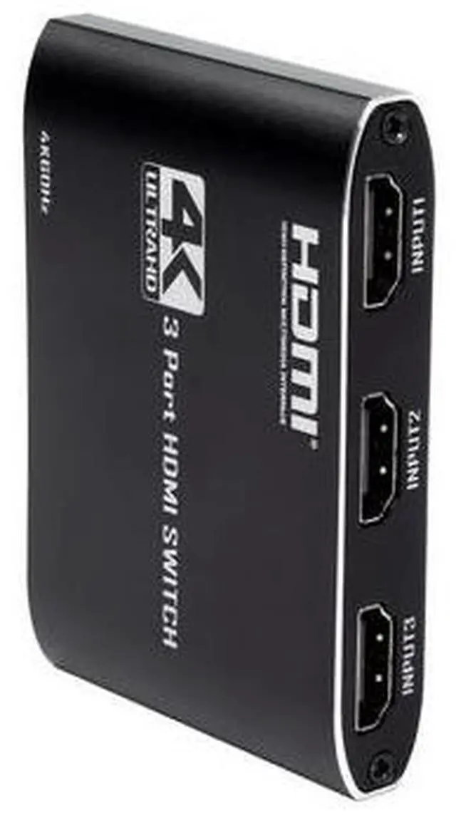 Alt view image 4 of 4 - 3-Port HDMI Switcher Supports 4K@60Hz, HDCP 2.2, HDR