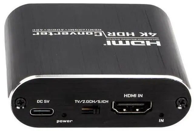 Alt view image 4 of 5 - Torpedo Nova 4K@60Hz HDMI Audio Extractor with ARC & Optical Output - Support Dolby TrueHD, DTS-HD, 3.5mm Stereo - Convert HDMI Audio to Optical/Headphone for Soundbar, Amplifier