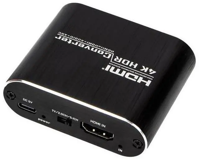 Alt view image 3 of 5 - Torpedo Nova 4K@60Hz HDMI Audio Extractor with ARC & Optical Output - Support Dolby TrueHD, DTS-HD, 3.5mm Stereo - Convert HDMI Audio to Optical/Headphone for Soundbar, Amplifier