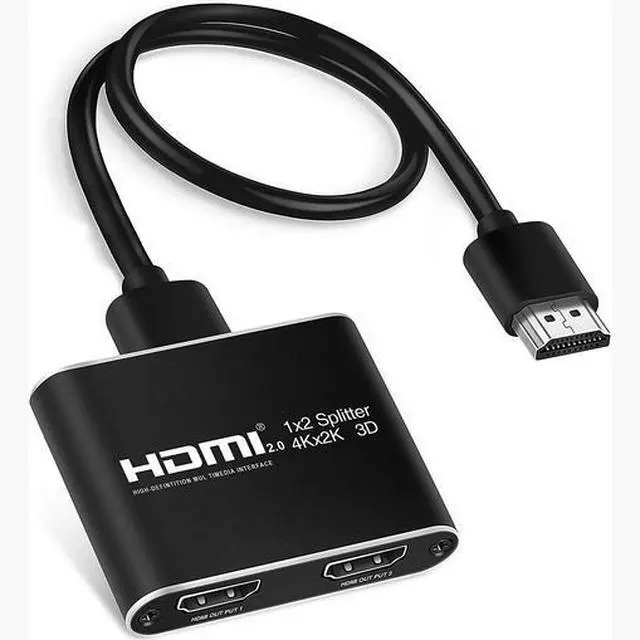 Main image of Torpedo Nova 1x2 HDMI Splitter 4K 1 in 2 Out - 4Kx2K HDMI Distribution Amplifier for Dual Monitors, Support 3D, HDCP 1.4, HDMI 1.4, Compatible with PC, Fire Stick, PS3, Blu-ray Player