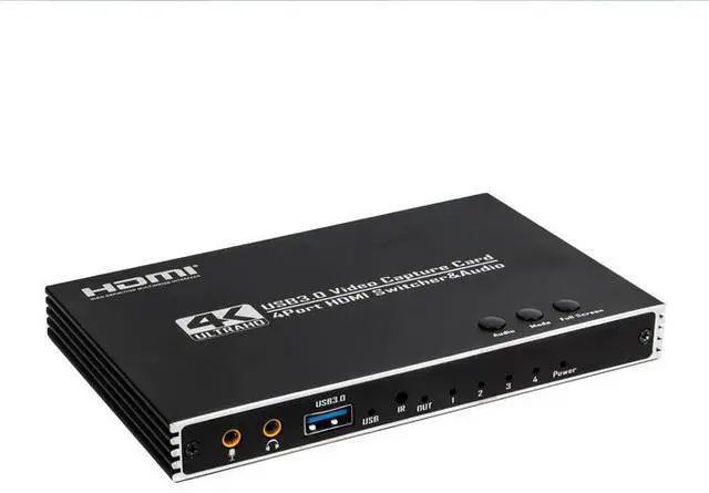 Alt view image 4 of 6 - Torpedo Nova 4-Channel USB 3.0 HDMI Video Capture Card with 4x1 Switcher - 4K 4-in-1 Multi-Viewer, Zero Latency Loop-Out, Live Streaming & Recording, Plug & Play for Windows/Mac