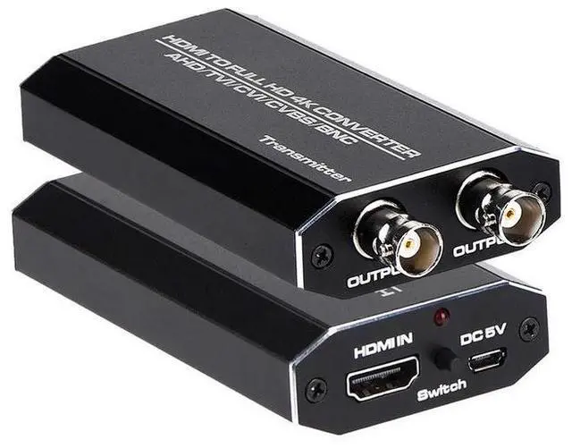 Main image of HDMI to AHD/TVI/CVI Converter with Loop Out - 1080P HDMI to Analog Security Video Converter, 400m Coaxial Transmission, Zero Delay, for CCTV System & Security Cameras