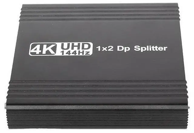 Alt view image 4 of 6 - DisplayPort 1.4 Splitter 1x2 - 4K@144Hz MST Hub with Audio Extraction, Dual Monitor Extended/Mirror Modes, DSC 1.2, HDR, for Gaming & Professional Workstations
