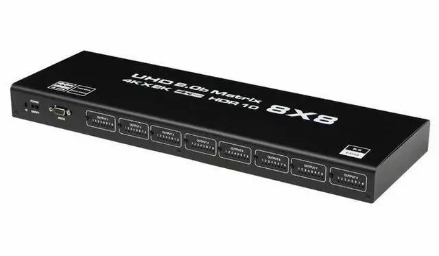 Alt view image 4 of 4 - 8x8 HDMI 2.0 Matrix Switch - 4K@60Hz 8 in 8 Out Professional Matrix, HDCP 2.2 Compliant, RS232/IR/Button Control, RGB 4:4:4, for Large Scale AV Distribution