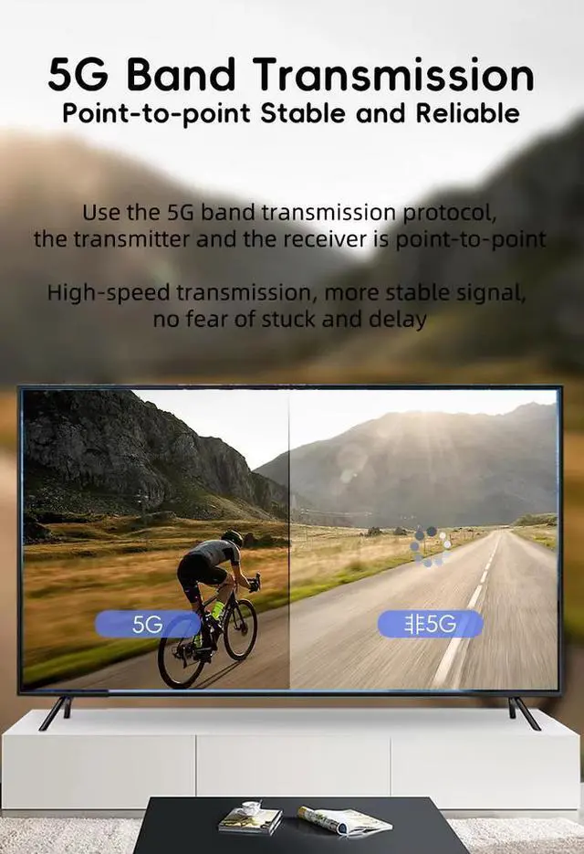 Alt view image 6 of 7 - Wireless HDMI Extender Set 1Tx to 1Rx, 50m Range, Low Latency, for Home Cinema & Office Presentation