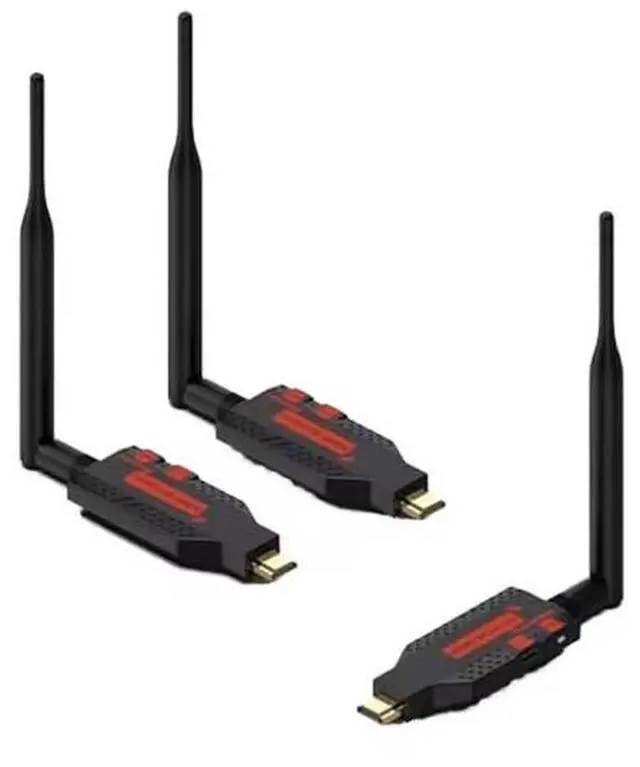 Main image of Wireless HDMI Extender Kit 1Tx+2Rx, 1080P@60Hz, 100m Range, Portable Design for Home & Professional Use