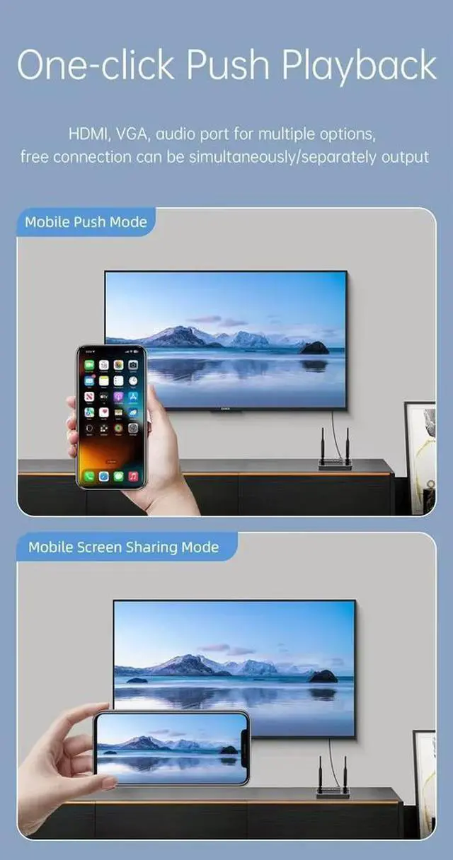 Alt view image 4 of 5 - Wireless HD Audio & Video Transmitter & Receiver Set, 4K HDR, 200m Range, 5GHz Band, IR Extender