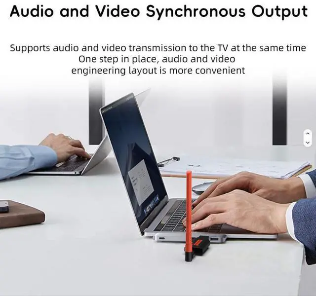 Alt view image 4 of 6 - 160M Wireless for HDMI Extender Adapter 4K for HDMI Video Transmitter Receiver for TV Stick Dongle PC Monitor 1080p VGA