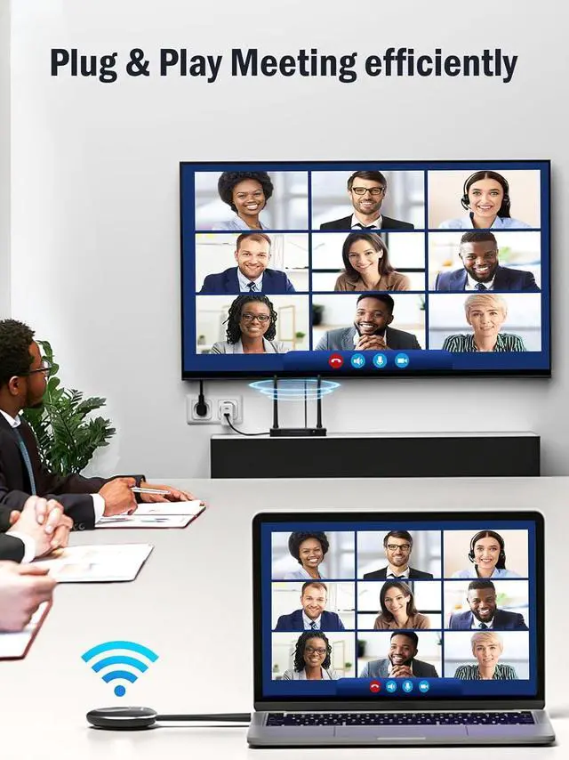 Alt view image 2 of 7 - Lemorele Wireless HDMI Transmitter and Receiver,Wireless HDMI and VGA Dual Out Video Receiver,2.4/5G 164ft 1080P Full HD Wireless HDMI Extender,for Streaming Video/Audio to HDTV/Monitor from PC/TV-Box