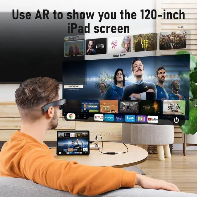 Alt view image 2 of 7 - Lemorele Adapter for i-Phone Lightning to USB C Video Converter, AR Glasses Adapter Compatible with RayNeo, XREAL Air, Rokid Air Max, TCL nxtwear s, Thunderbird AR, GRAWOOW AR, Portable Aluminum Case