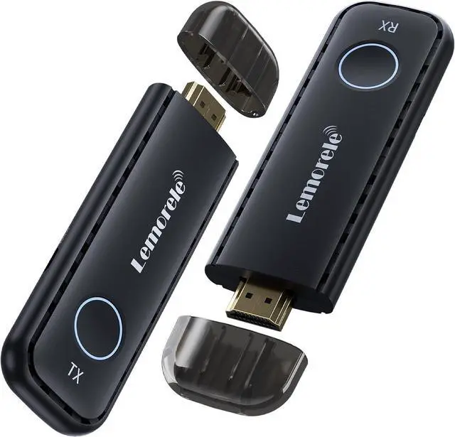 Main image of Lemorele Wireless HDMI Transmitter and Receiver Kit,Portable Wireless HDMI Extender,Plug&Play,2.4/5G 164ft Range 1080P HD,Up to 8 Transmitter,for Streaming Video&Audio to Monitor from Laptop/TV-Boxs