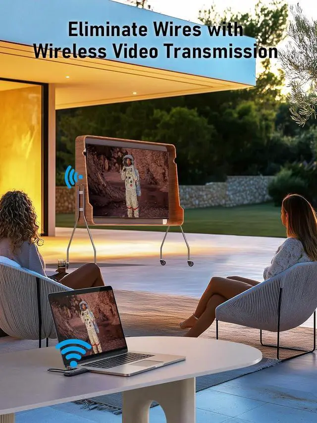 Alt view image 5 of 7 - Lemorele Wireless HDMI Transmitter and Receiver Kit,Portable Wireless HDMI Extender,Plug&Play,2.4/5G 164ft Range 1080P HD,Up to 8 Transmitter,for Streaming Video&Audio to Monitor from Laptop/TV-Boxs