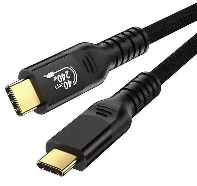 Alt view image 6 of 6 - USB4 Cable , 40Gbps Data Transfer, 240W PD Charging, 5K Video, Thunderbolt 4 Compatible