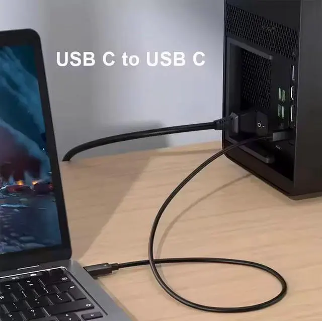 Alt view image 3 of 5 - Thunderbolt 4 Certified Cable - 40Gbps Data Transfer, 8K@60Hz Video Output, 100W PD Fast Charging, Compatible with MacBook Pro/Air, Dell XPS, HP, Lenovo, Surface Laptop & More
