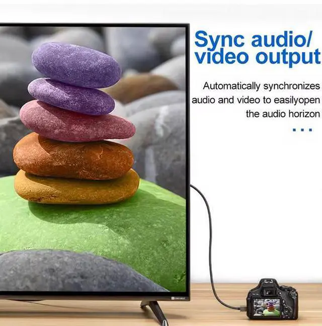 Alt view image 3 of 5 - ULT-unite Mini HDMI to HDMI Cable Male to Male 32AWG 1.2m Aluminium Alloy 4K Braided Twisted HDMI2.0 Cable for Camera Tablet Red