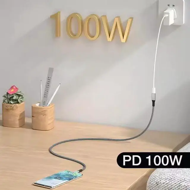 Alt view image 3 of 6 - USB4 Cable 0.3m Short USB C Extension Cable Support 40Gbps 8K 60Hz PD100W Compatible with Thunderbolt 3