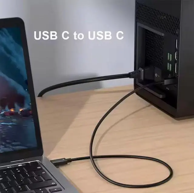 Alt view image 3 of 6 - Thunderbolt 4 Cable 0.5M/1M - 40Gbps Data Transfer, 8K@60Hz Video, 100W PD Fast Charging, Aluminum Housing, for MacBook Pro, Docking Station, 4K Monitor