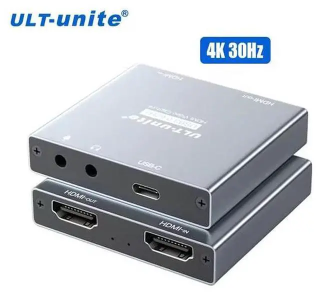 Main image of ULT-unite USB 3.0 4K HDMI Video Capture Card - MS213+VL162 Chip, YUY2 Color Format, Plug & Play, for Live Streaming, Game Recording, PS5, Switch, PC