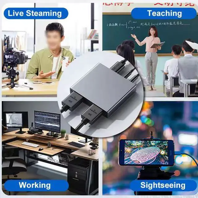 Alt view image 5 of 6 - ULT-unite USB 3.0 4K HDMI Video Capture Card - MS213+VL162 Chip, YUY2 Color Format, Plug & Play, for Live Streaming, Game Recording, PS5, Switch, PC