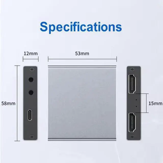 Alt view image 6 of 6 - ULT-unite USB 3.0 4K HDMI Video Capture Card - MS213+VL162 Chip, YUY2 Color Format, Plug & Play, for Live Streaming, Game Recording, PS5, Switch, PC