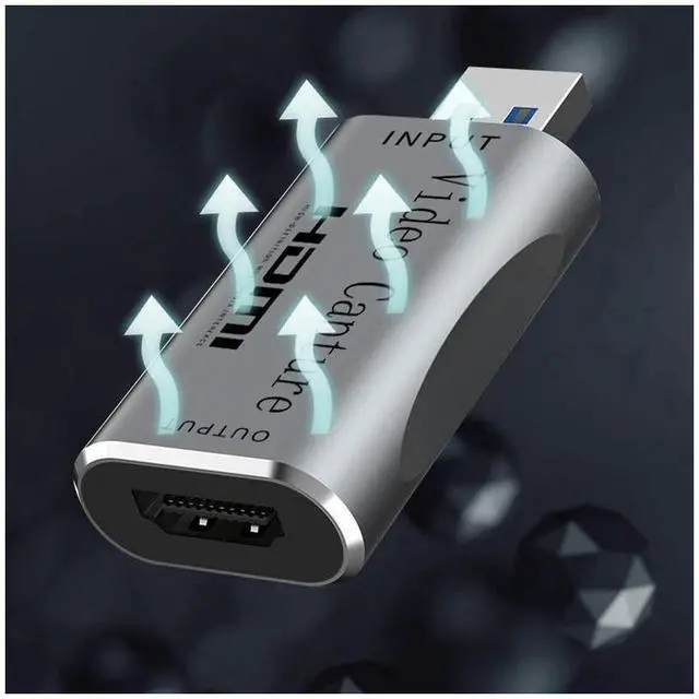 Alt view image 6 of 7 - 1080P 60Hz USB 3.0 Video Capture Card Video Game Live OBS Audio HDMI to USB Hub Plug And Play Broadcast Compatible with Windows Mac Os eokCXOY