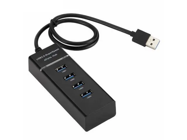Alt view image 5 of 7 - High Speed 4 Ports USB 3.0 Hub USB Splitter Portable USB Port USB HUB for Apple Macbook Air Laptop PC Tablet High Speed eokCXOY